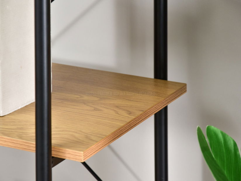 Regál Almasa A4 (tölgy + fekete)