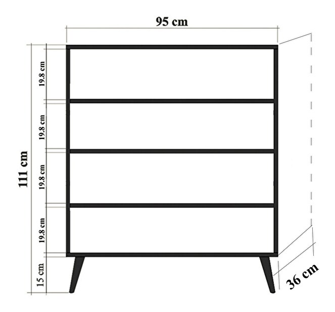 Mobilier pentru hol Maluxe 726 (Stejar sonoma + Verde)