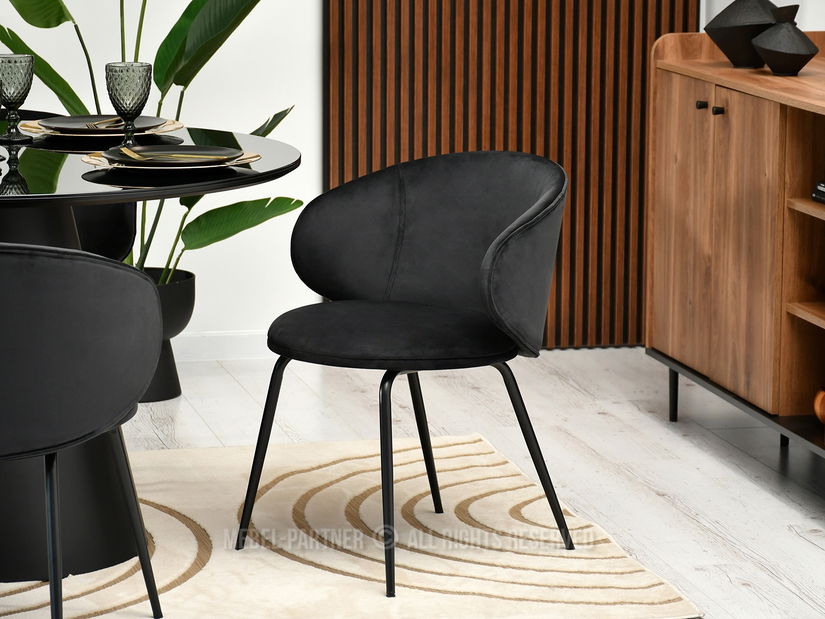 Stolička Carmen (čierna)