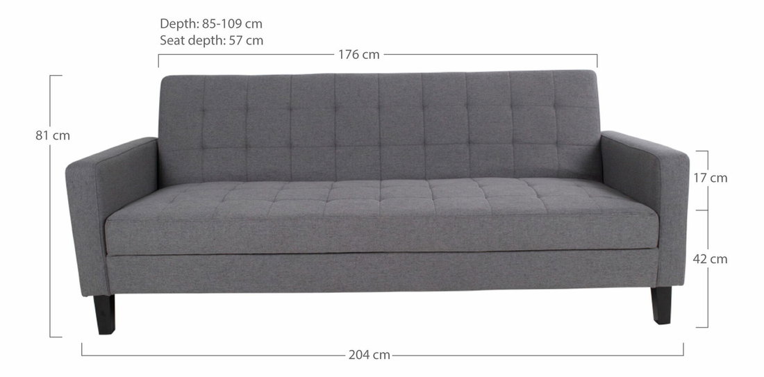 Sedačka Mvadoria (tmavosivá)