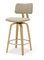 Barová stolička CH64 (béžová + dub)