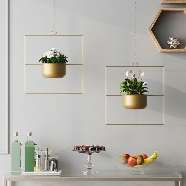 Dekoratívny hrniec Panjabi (zlatá)