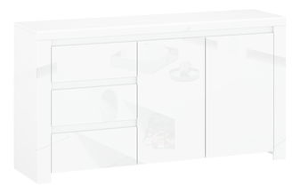 Comodă Leona 2D3S (alb lucios)