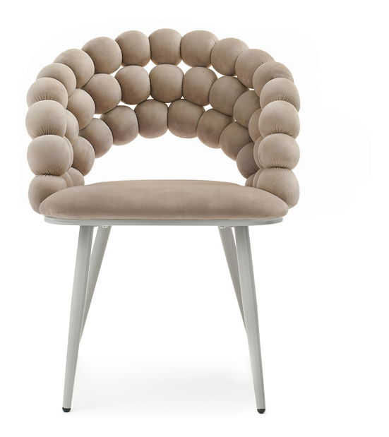 Jedálenská stolička Logico (béžová + sivá)