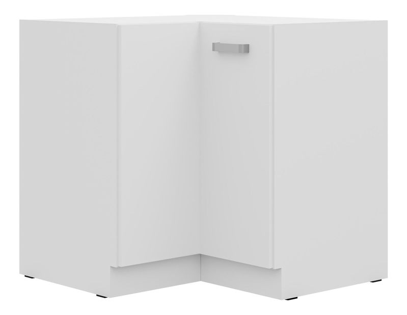 Dulap inferior de bucătărie de colț Edris 89x89 DN 1F BB (alb)