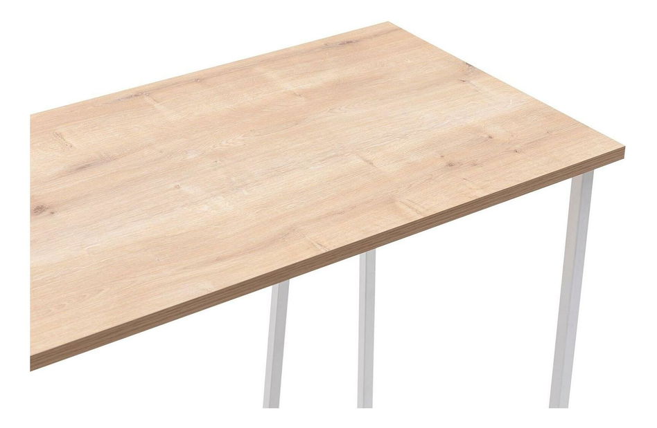 Masă PC Nidupe 5 (stejar zafir + alb) 