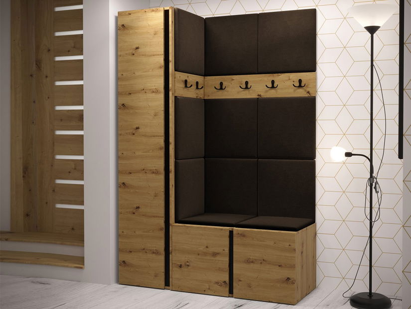 Hol Timothy IX (stejar artisan + stejar artisan + Negru) (Manila 04)