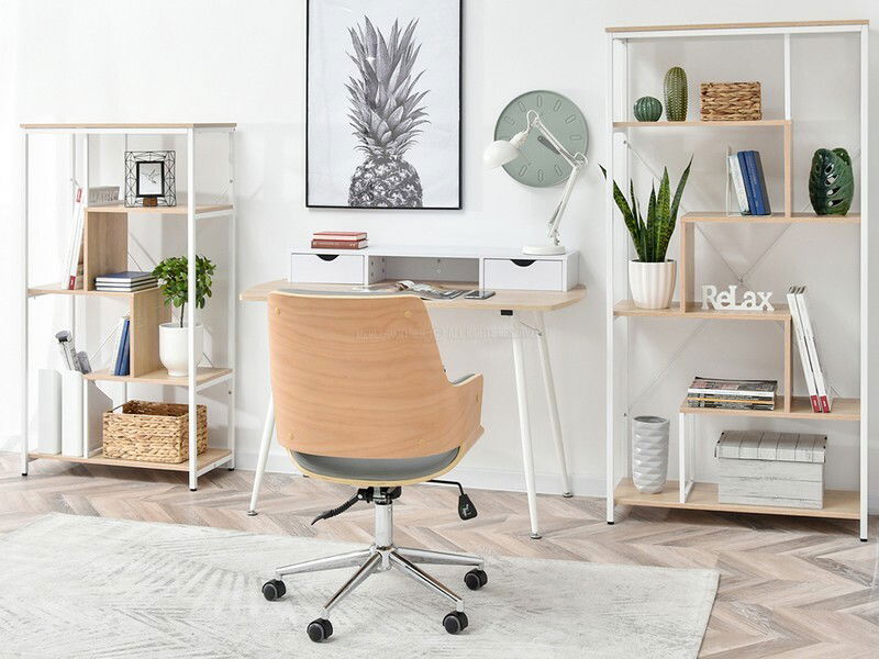 Regál Harp Ab (dub + biela)