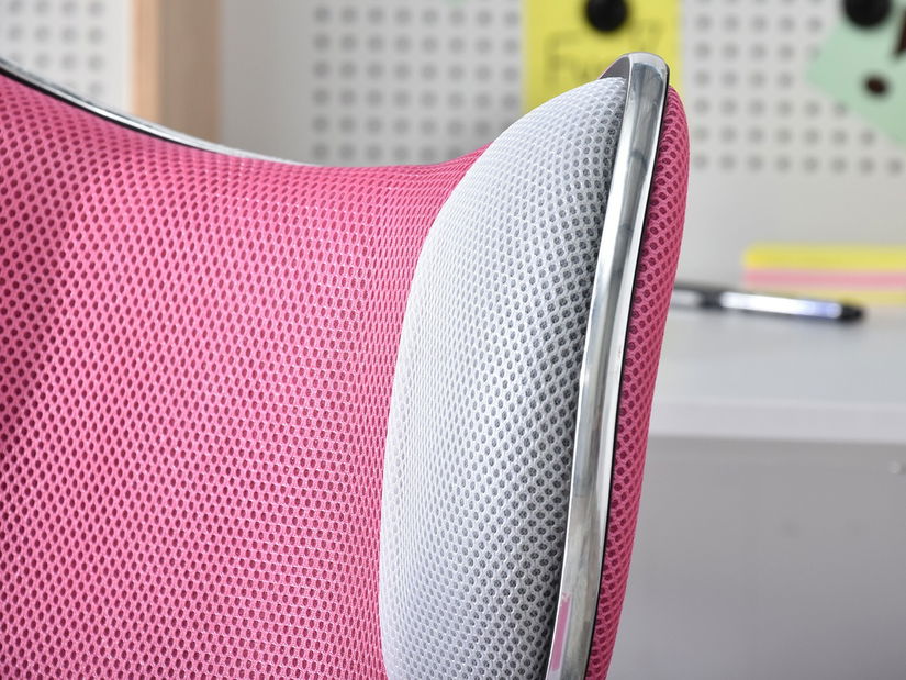 Stolička Catty (ružovobiela + čierna)