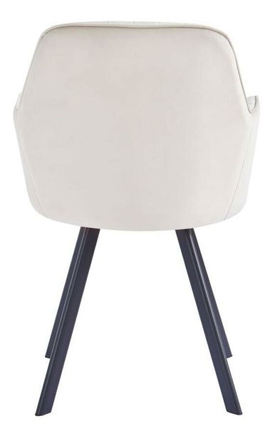 Dizájnos fotel Aurela (bézs + fekete) 