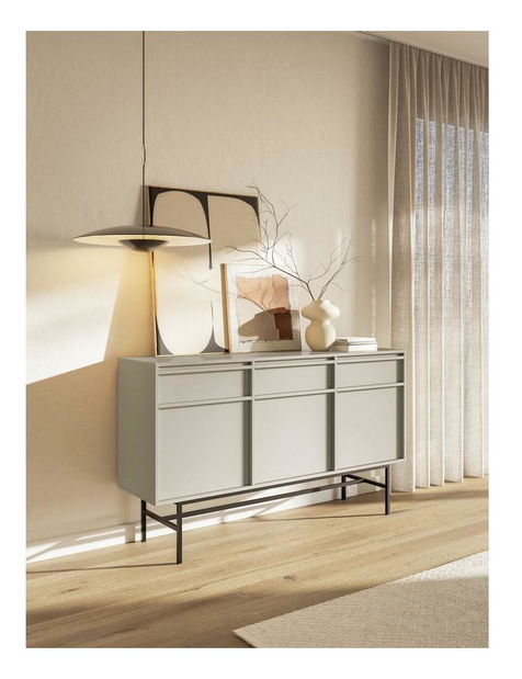 Komoda Evane E10 (siva + crna)