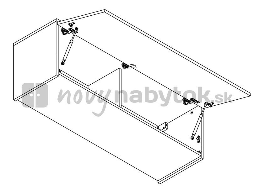 Skrinka na stenu BRW Moden SFW1K/120