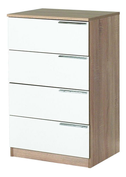 Komoda Memaki 2 (dub sonoma + biela) 