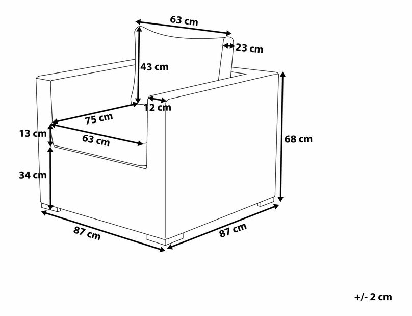 Ülőgarnitúra Conrate (barna)