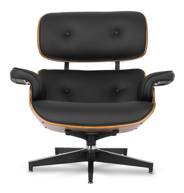 Kreslo s podnožkou Procesion (čierna) 