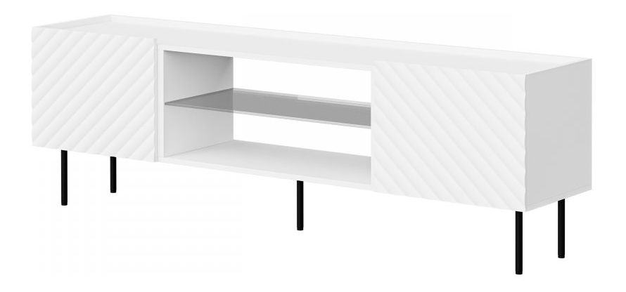 Dulap TV Grotzi 180 2D EF (Alb + Negru) 