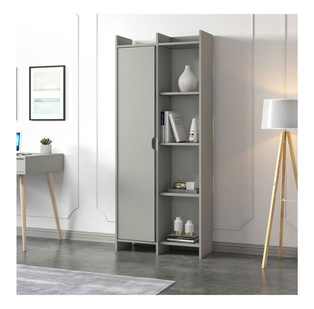 Polcos szekrény Ofende (szürke)