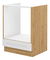 Alsó konyhaszekrény a sütőhöz Lucid 60 D GAZ BB (artisan tölgy + fehér)