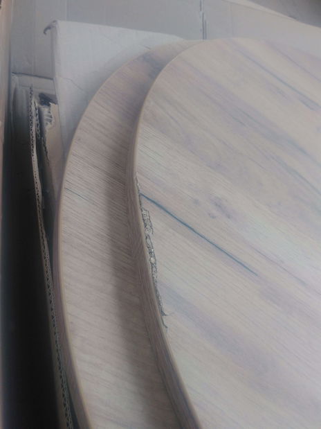 Stolić za kavu Zentono (crna + hrast craft zlatni) *Outlet moguća oštećenja