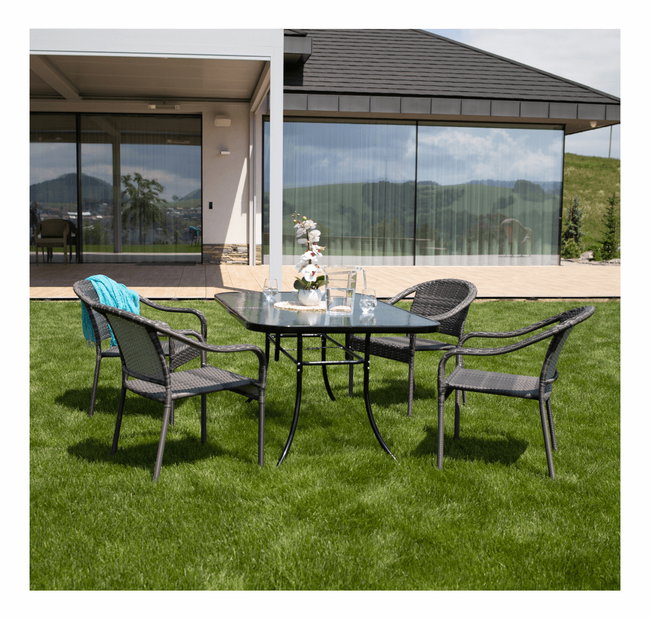 Záhradná stolička Blingo (sivá)