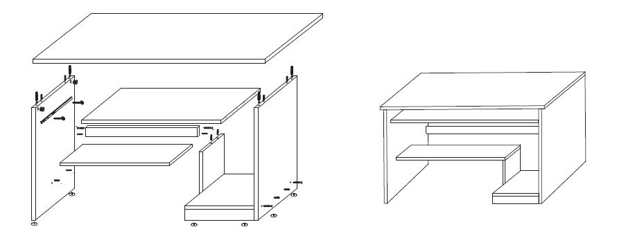 PC stolić Portree (hrast wotan)
