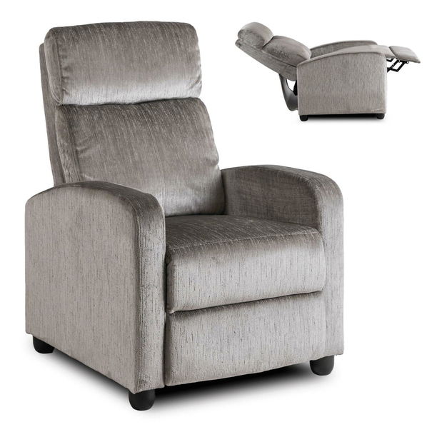 Polohovacie kreslo Dominaba (svetlosivá) 