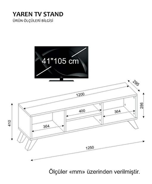 TV stolík/skrinka Yana (biela)