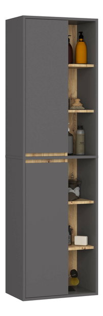 Set mobilier baie Vambos luxe (grafit + stejar artizanal)