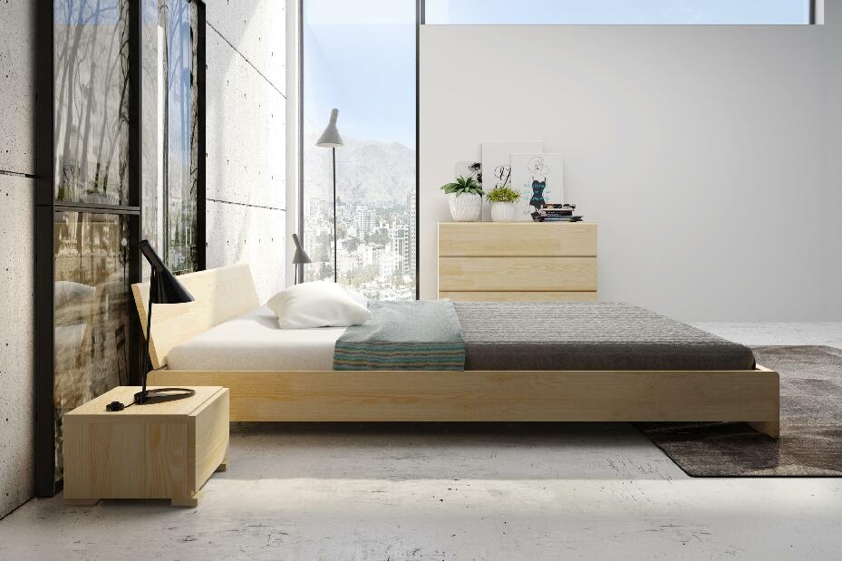 Manželská posteľ 160 cm Naturlig Galember (borovica) (s roštom)