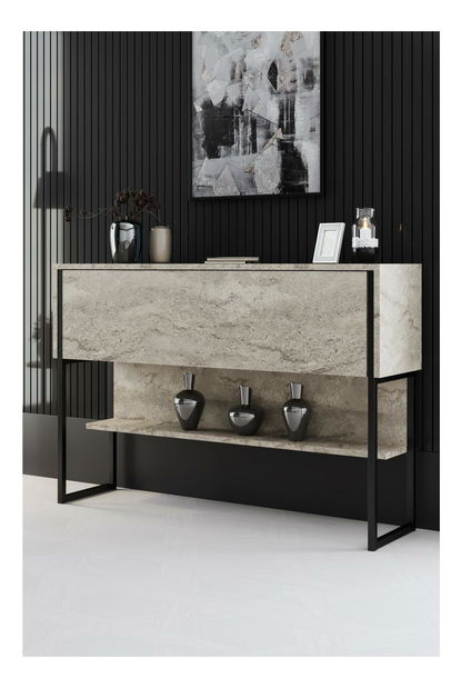 Nappali szett Luna 1 (travertin + fekete)