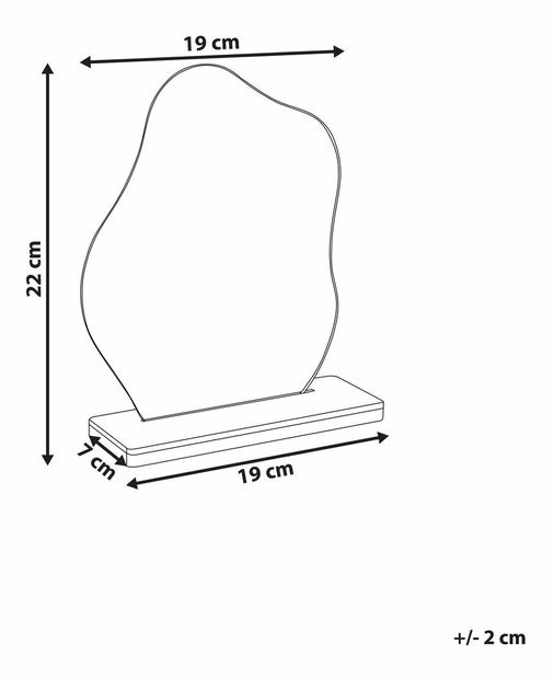 Nástenné zrkadlo Lozza (svetlé drevo)
