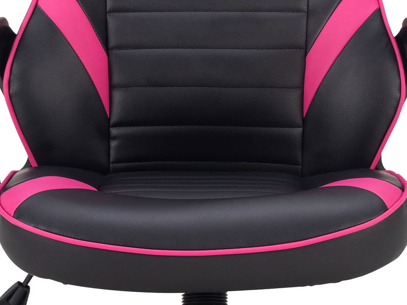 Kancelárske/herné kreslo Ysnia-Y207-PINK (čierna + ružová)
