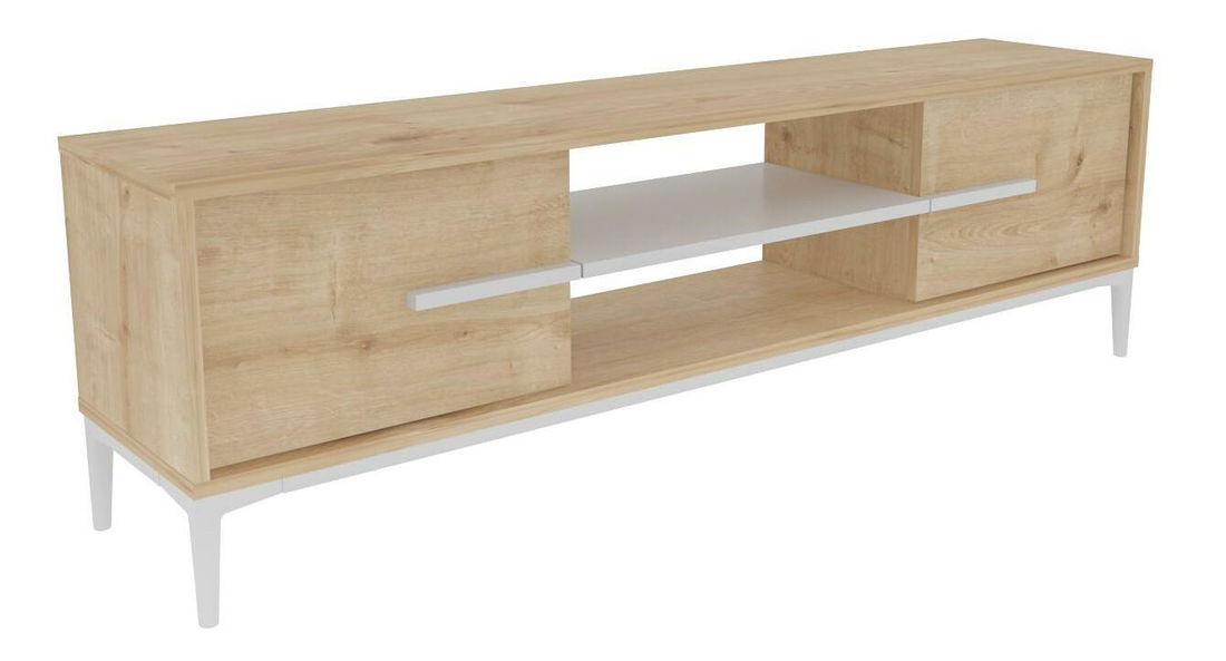 TV ormarić Eslametta (hrast + bijela)