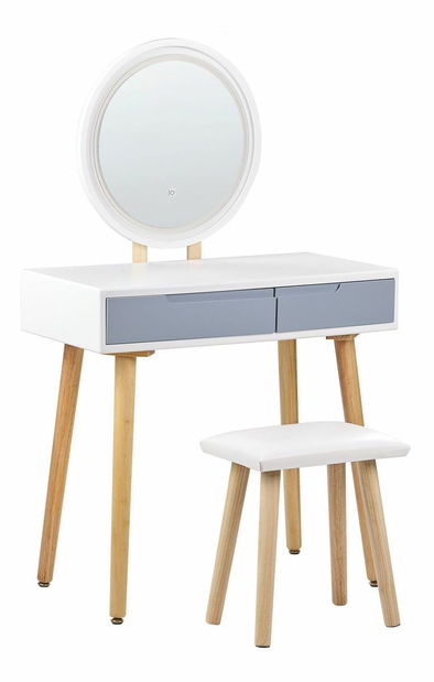 Toaletný stolík Jra (viacfarebná) (s LED osvetlením)