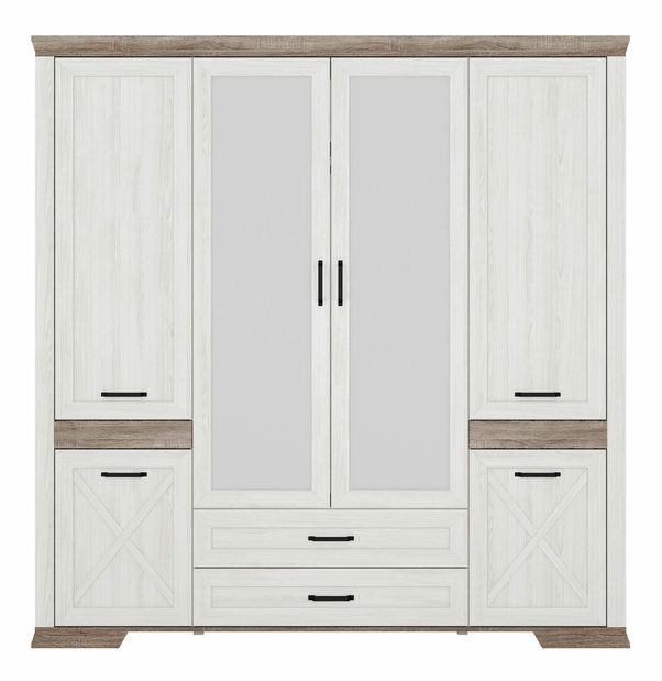 Šatníková skriňa BRW Marselle SZF6D2S