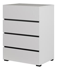 Komoda Crossroad H W27 (biela + čierna)