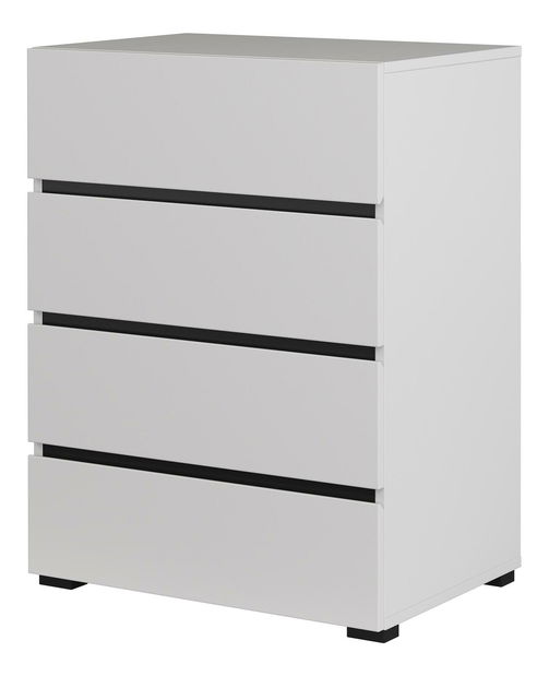 Komód Crossroad H W27 (fehér + fekete)