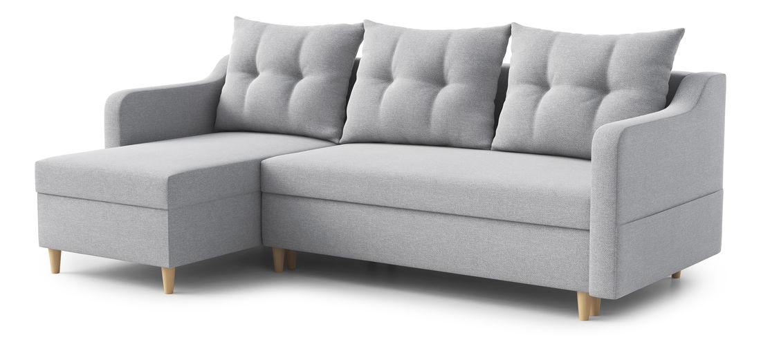 Kutna garnitura Lou (L) (svijetlosiva)