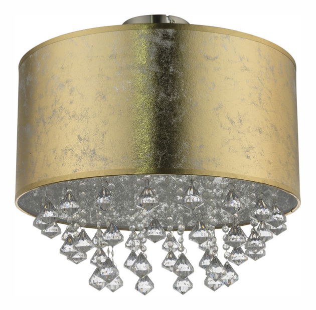 Stropna/zidna svjetiljka Amy 15187D3 (klasična) (nikl + zlatna)