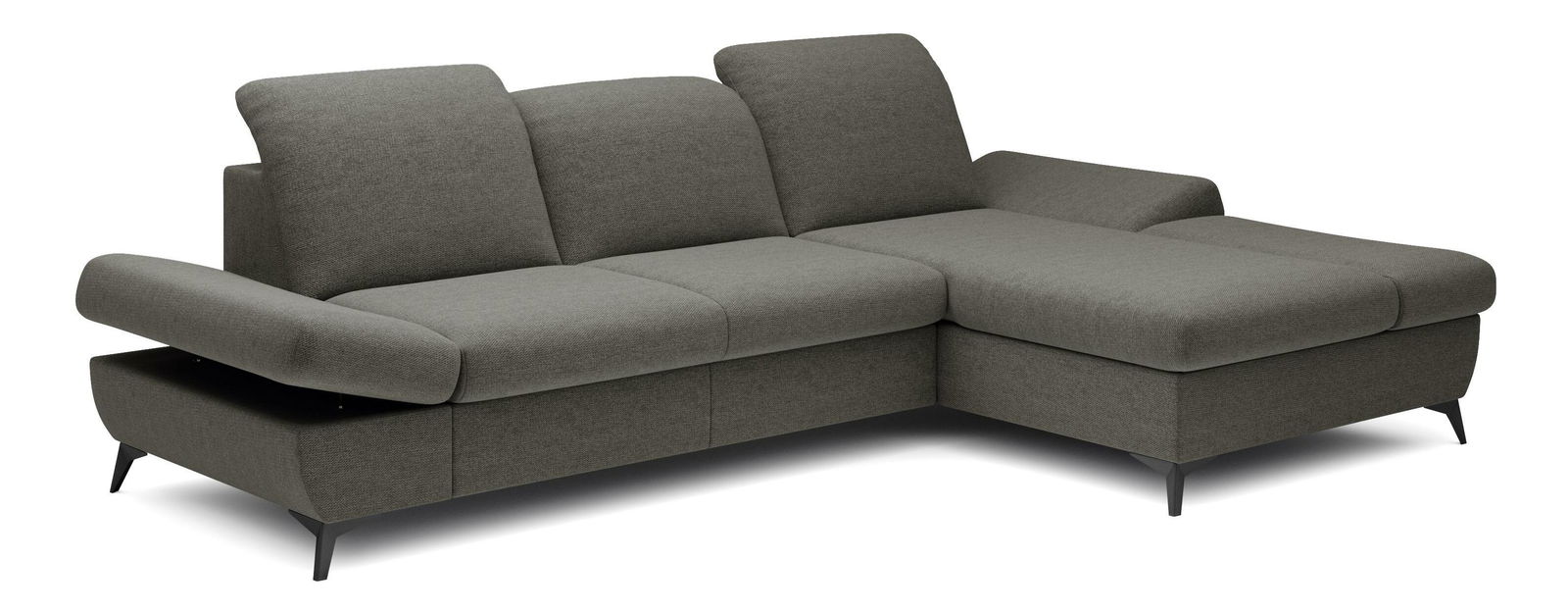 Sarok ülőgarnitúra Harpie (sötétszürke) (J)