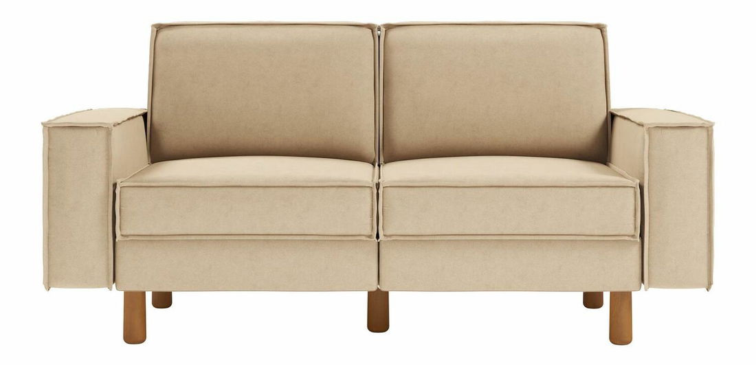 Pohovka dvojsedačka Spary 2 (béžová + orech)