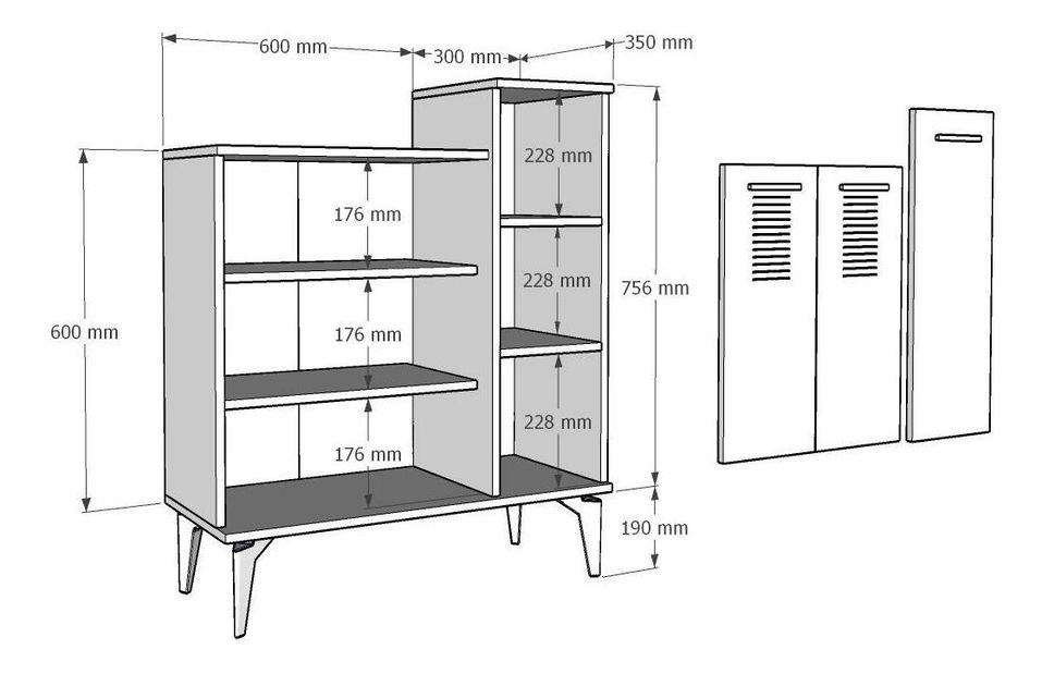 Pantofar Vipapo 10 (stejar zafir + alb)