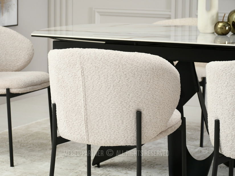 Scaun Marleen (tmavocrem + negru)