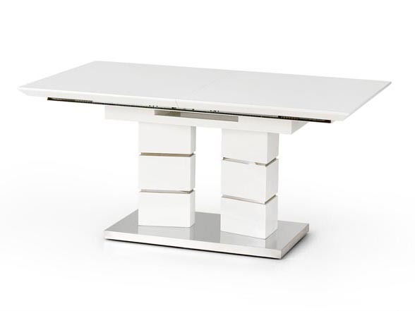 Masă de sufragerie extensibilă 160-200 cm Leonor (alb) (pentru 6 8 persoane)