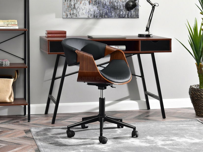 Stolica Rapido (tamni orah + crna)