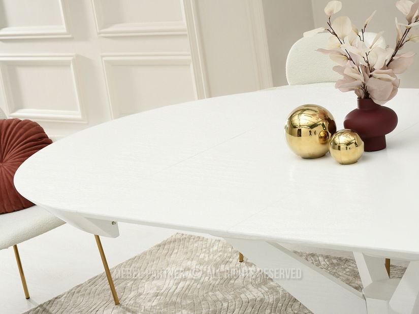 Masă sufragerie Viajaban (alb)