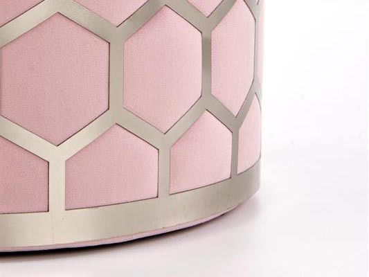 Taburete Anna (Roz + Argintiu)