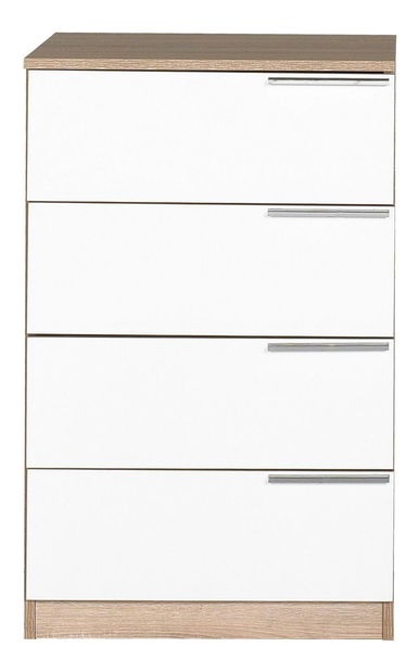 Komoda Memaki 2 (dub sonoma + biela) 