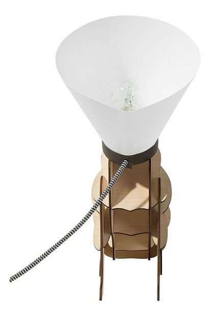 Stolná lampa Ixna (svetlohnedá)