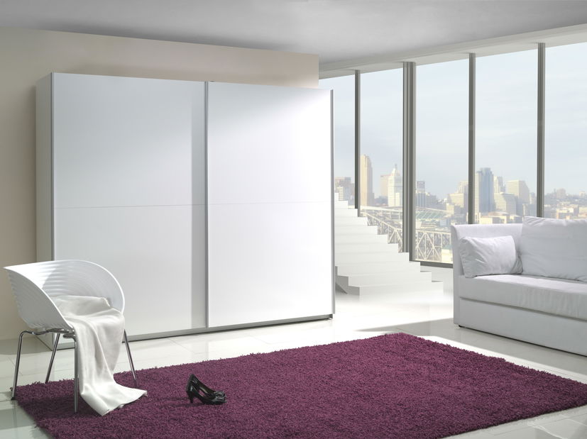 Ruhásszekrény tolóajtókkal Liff 03 (fehér) 